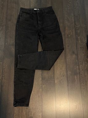 Bershka Black Mom Jeans - High Waist